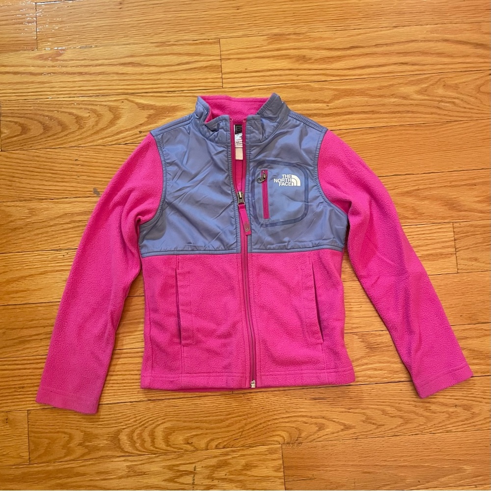 Girls North Face Light Zip Up Jacket Size XS (6)